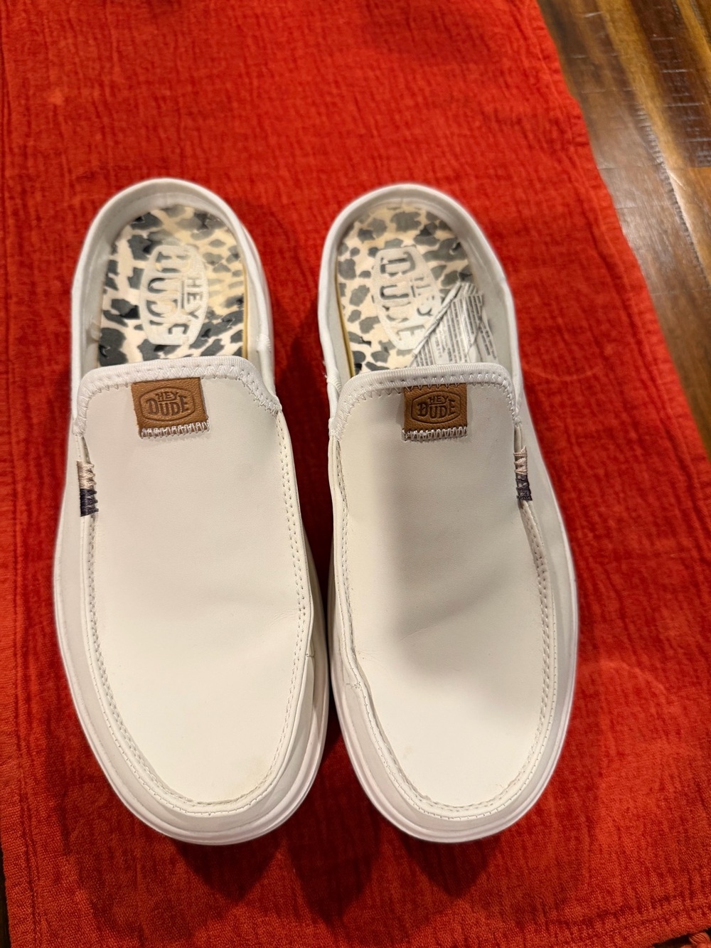 Hey Dude Austin Lift White Leather